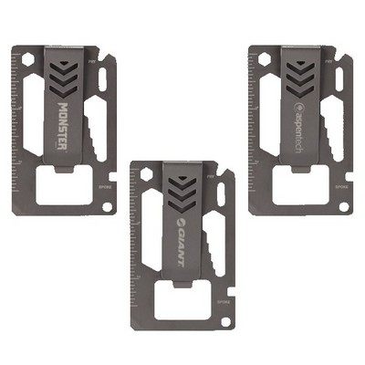 Bridger 9-in-1 Laser Engraved Money Clip Multitool